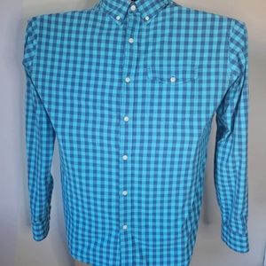 Men's Old Navy Checkered Button-Up Long Sleeve Shirt